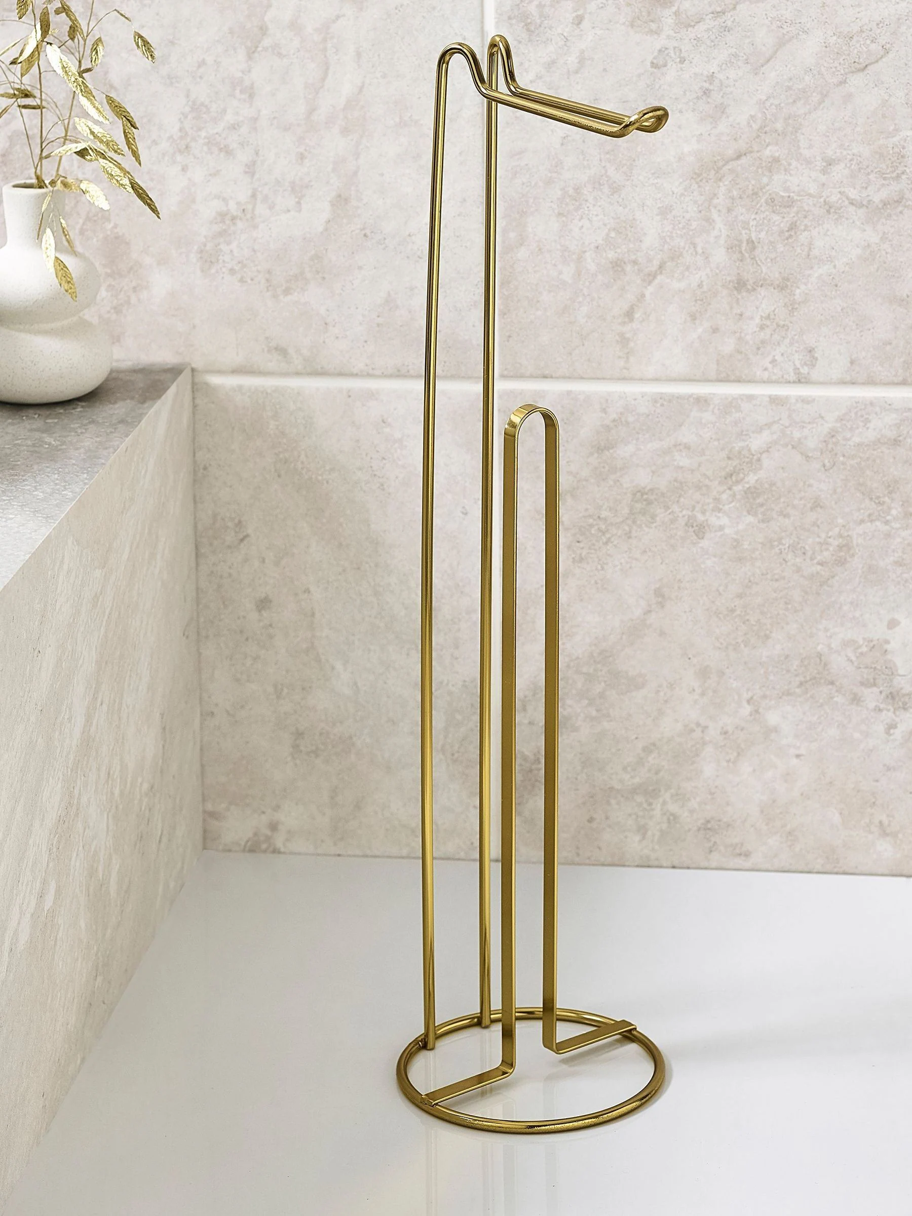 Toiletrolhouder van metalen draad
