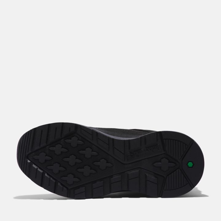 Tênis de caminhada Field Trekker para jovens, na cor preta.