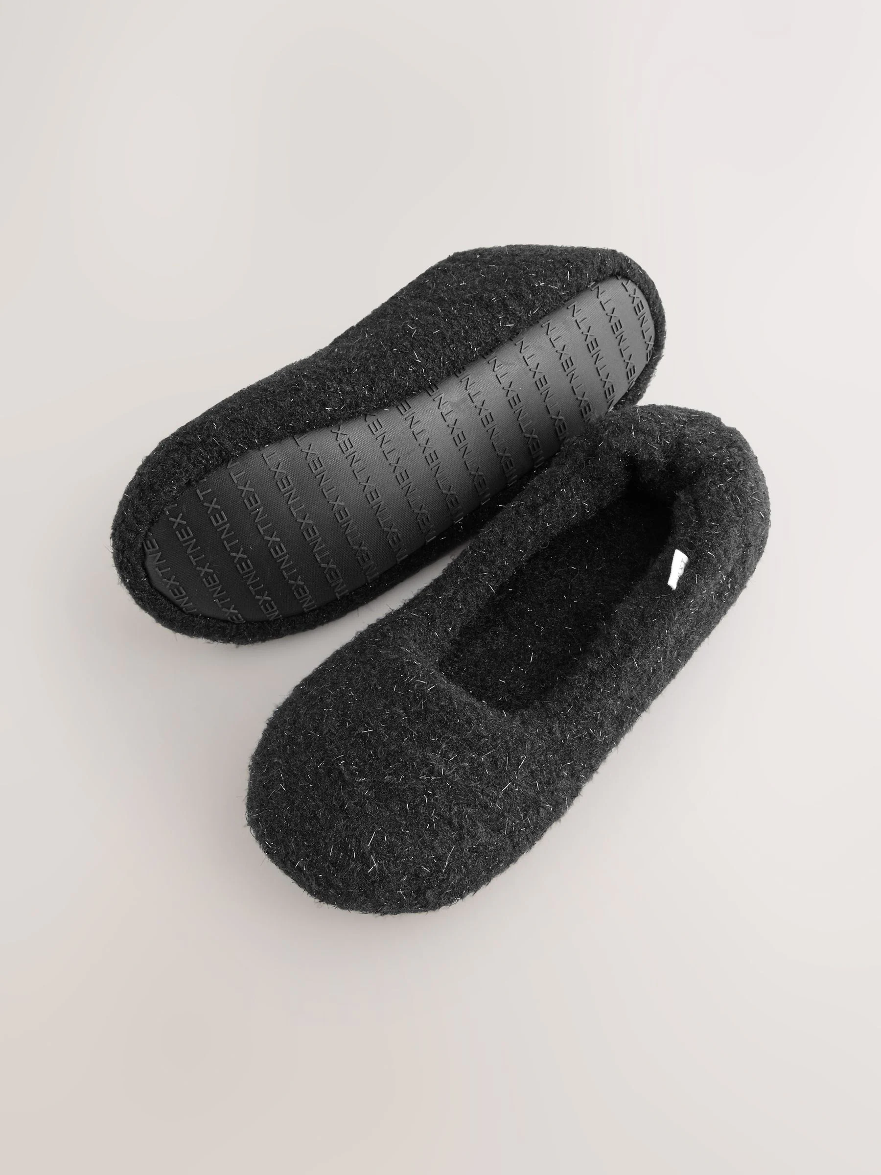 Zwarte glitter - Ballet Flat Slippers