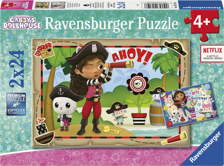 Ravensburger puslespil Ass Ravnsburger 2x24 brikker