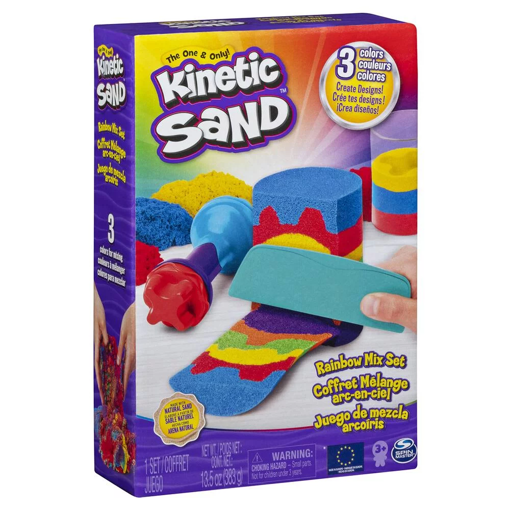 COFFRET ARC-EN-CIEL 390 G + 6 ACCESSOIRES KINETIC SAND