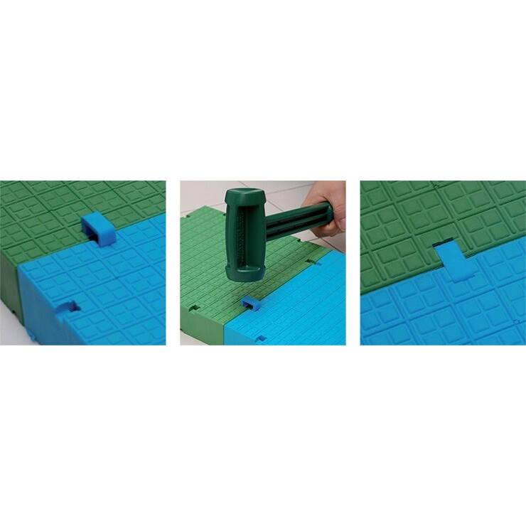 Dalles de sol de sécurité jeu enfant - Elastomère industriel Gris