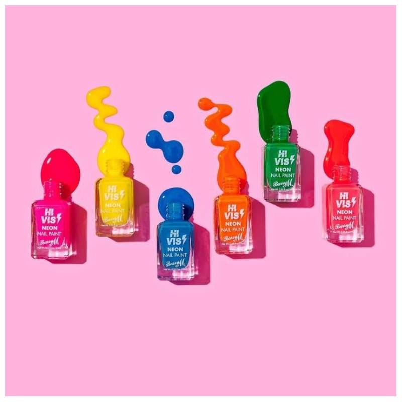 Barry M Hi Vis Neon Nail Paint 10 ml - Coral Blaze