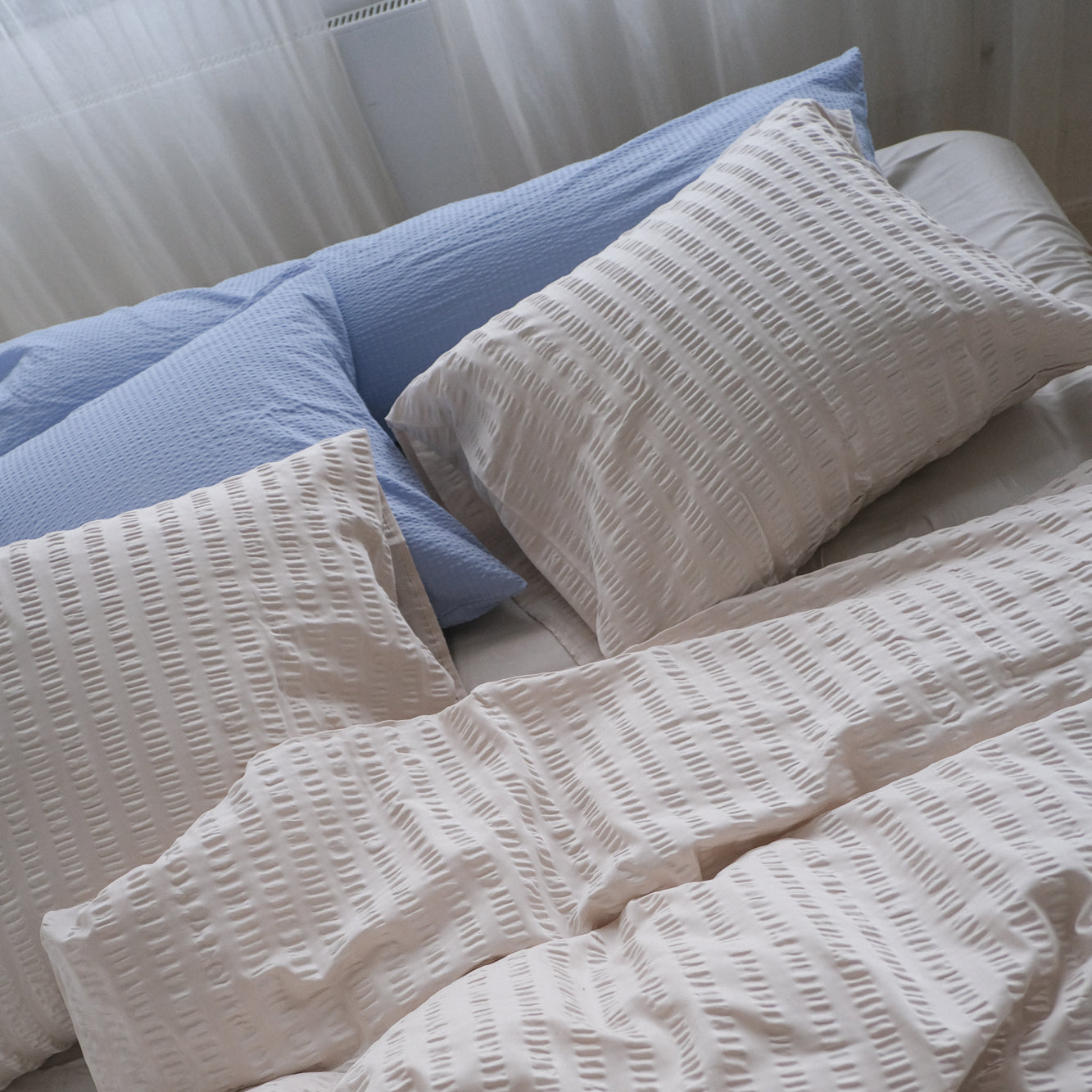 Crisp Sheets Smooth Waffle Dekbedovertrek 240 x 220 cm - Pebble Stone