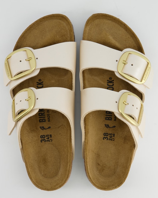 Birkenstock Arizona Big Buckle Pantoletten in Beige