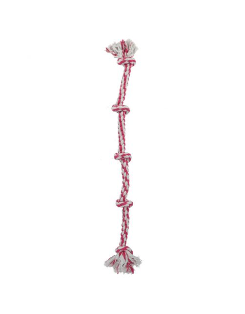 Adori Flostouw Xl Wit&Roze - Hondenspeelgoed