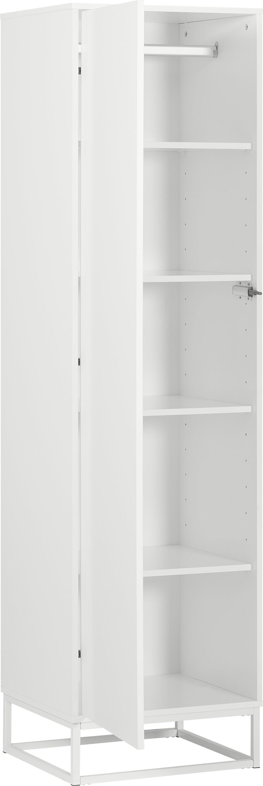 META Garderobenelement - Weiss / B: 50.0 cm x T: 47.0 cm x H: 185.0 cm