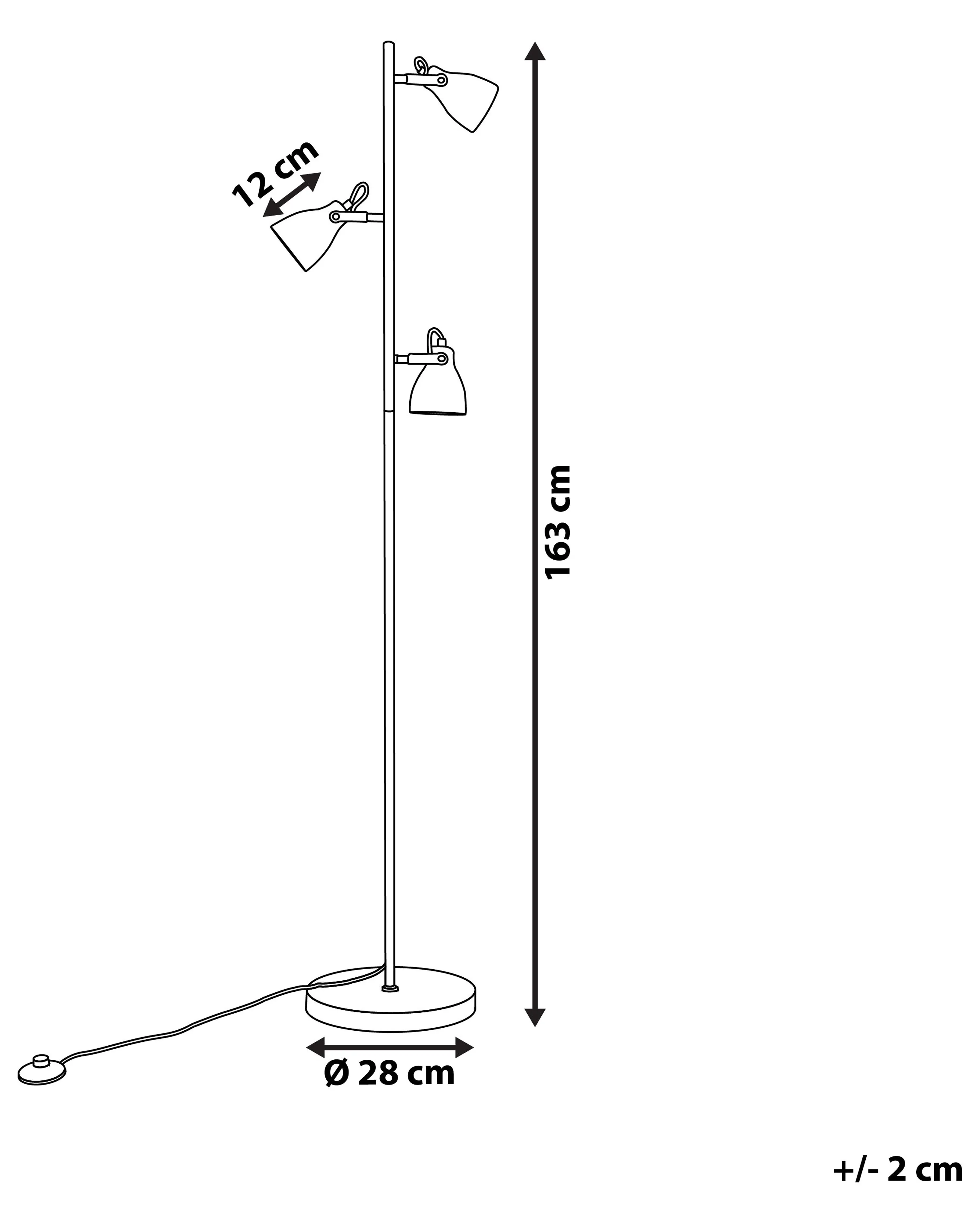 Staande lamp MISTAGO verstelbaar Beton Grijs