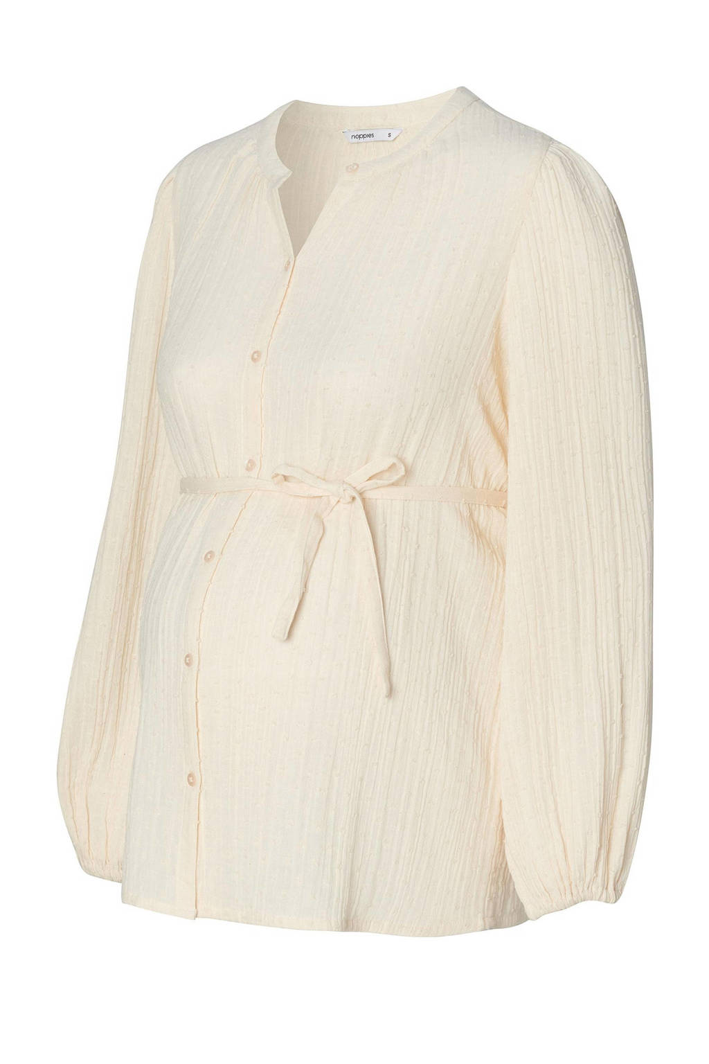 Noppies zwangerschaps- en voedingsblouse Joy ecru