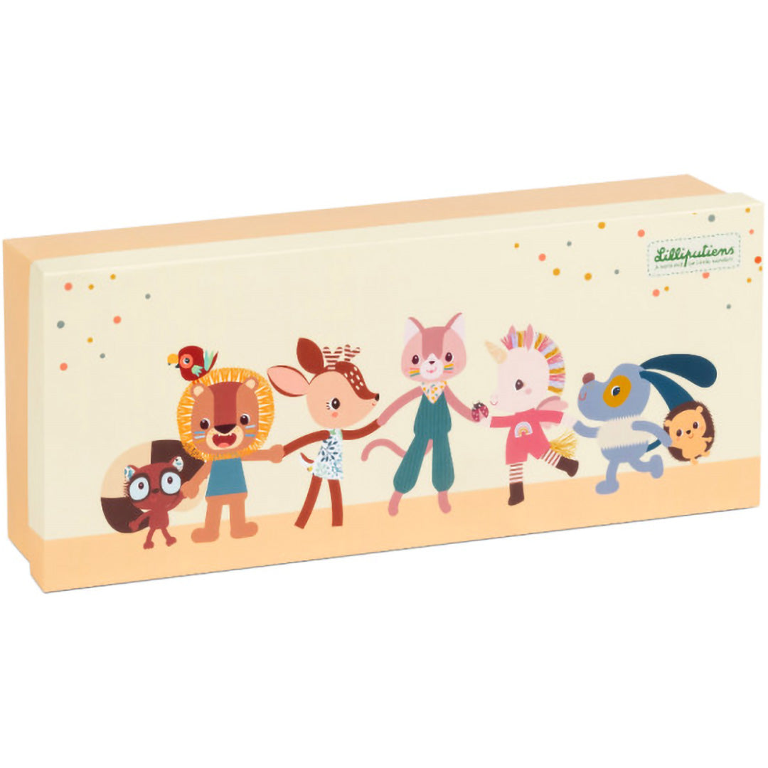 lilliputiens sensorische rammelaars - jack - 3st
