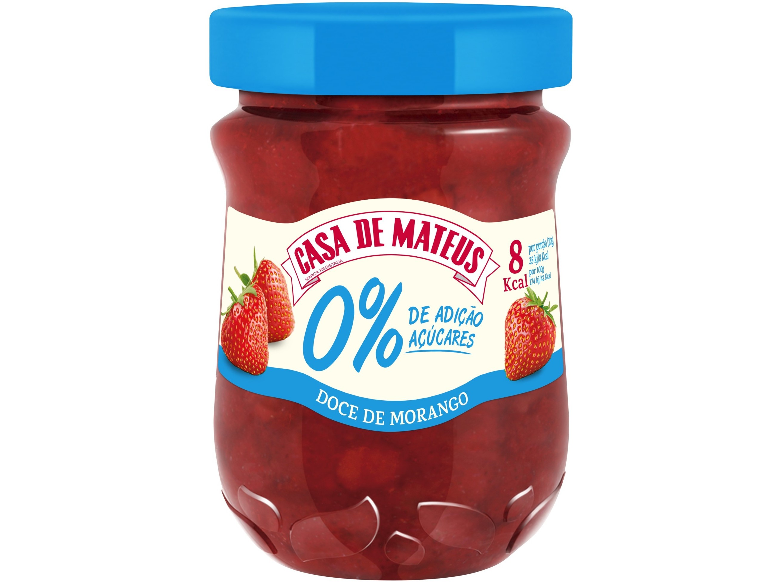 DOCE CASA DE MATEUS MORANGO 0% 280G