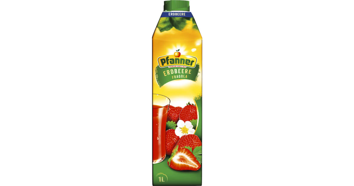 Pfanner Erdbeere mit Erdbeerenmark 30% 1,0 Liter (Einweg)