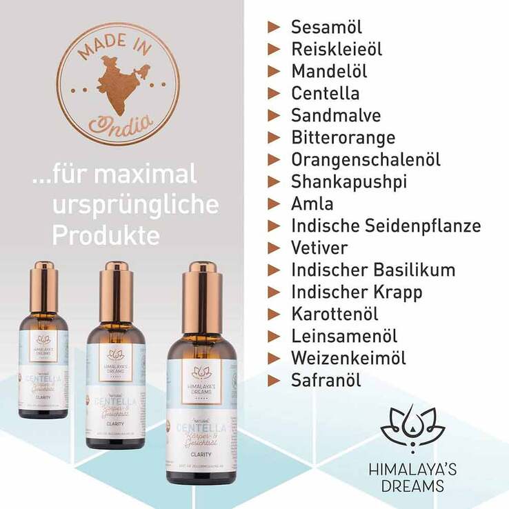 Himalayas Dreams Ayurveda Körper & Gesichtsöl Centella, 100 ml