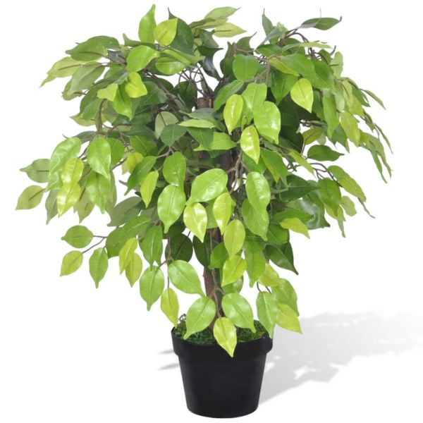 Fícus Artificial Duende com Vaso 60 cm - 241358