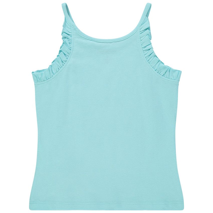 Débardeur en coton imprimé pour enfant fille - Bleu