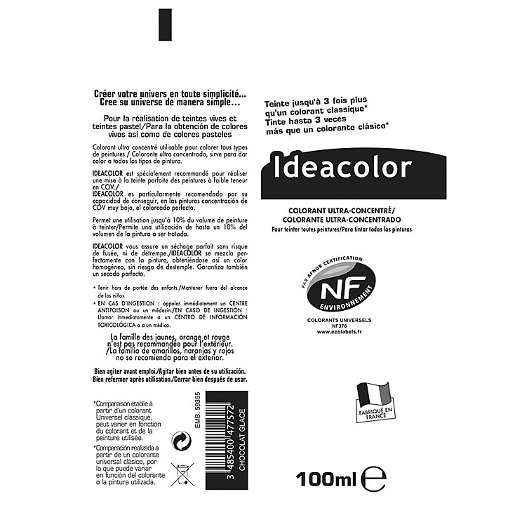 Colorant Ideacolor chocolat glacé 100ml