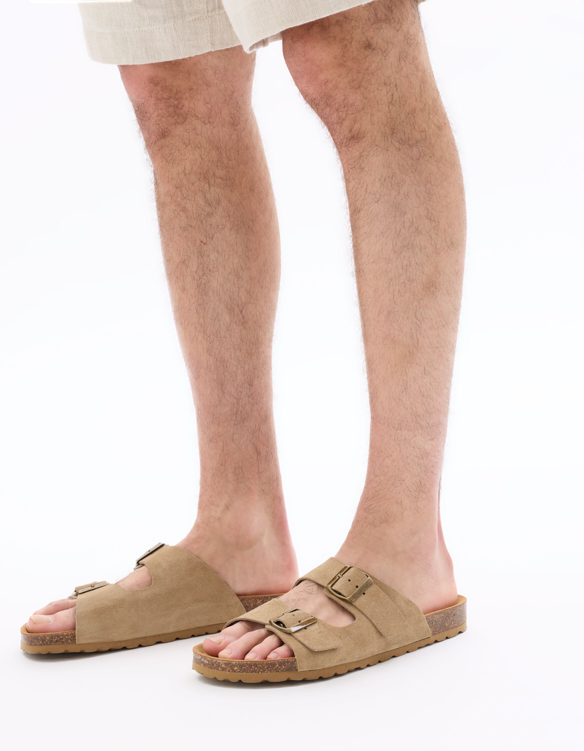 Sabots à deux boucles - beige