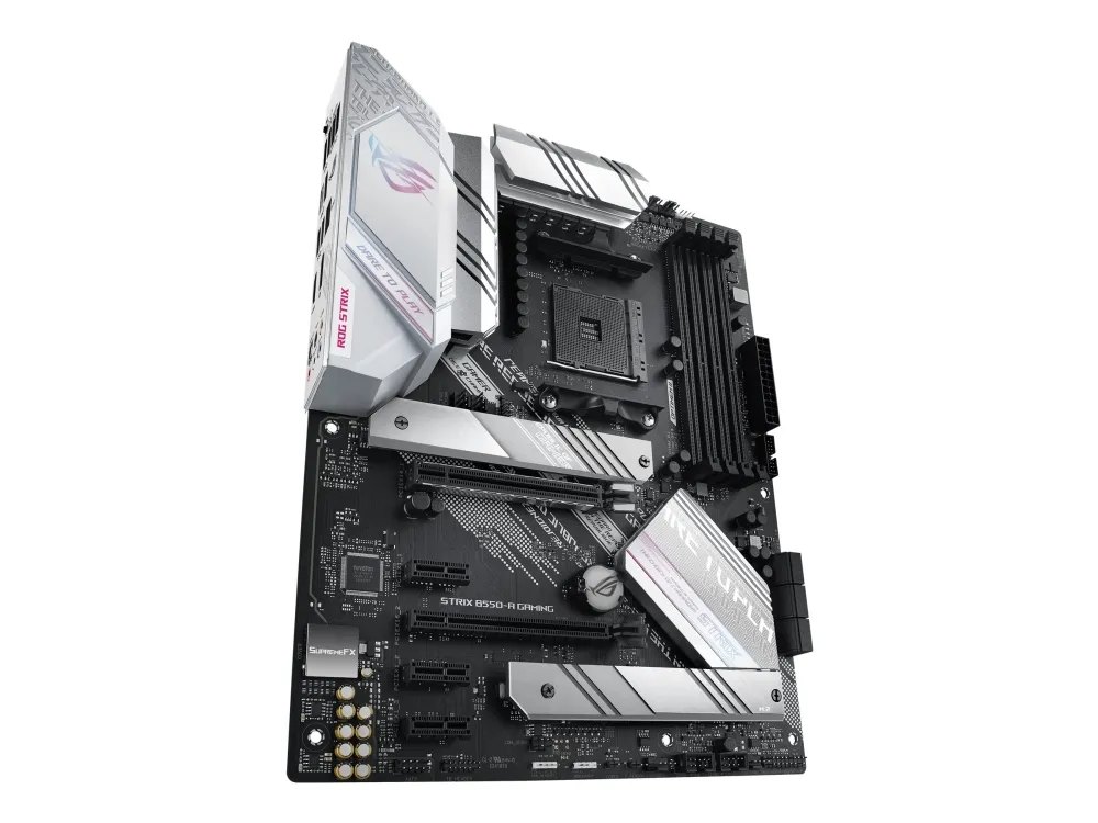 ASUS ROG STRIX B550-A GAMING - Bundkort - ATX - Socket AM4 - AMD B550 Chipset - USB-C Gen2, USB 3.2 Gen 1, USB 3.2 Gen 2 - 2.5 Gigabit LAN - onboard grafik (CPU påkrævet) - HD Audio (8-kanaler)