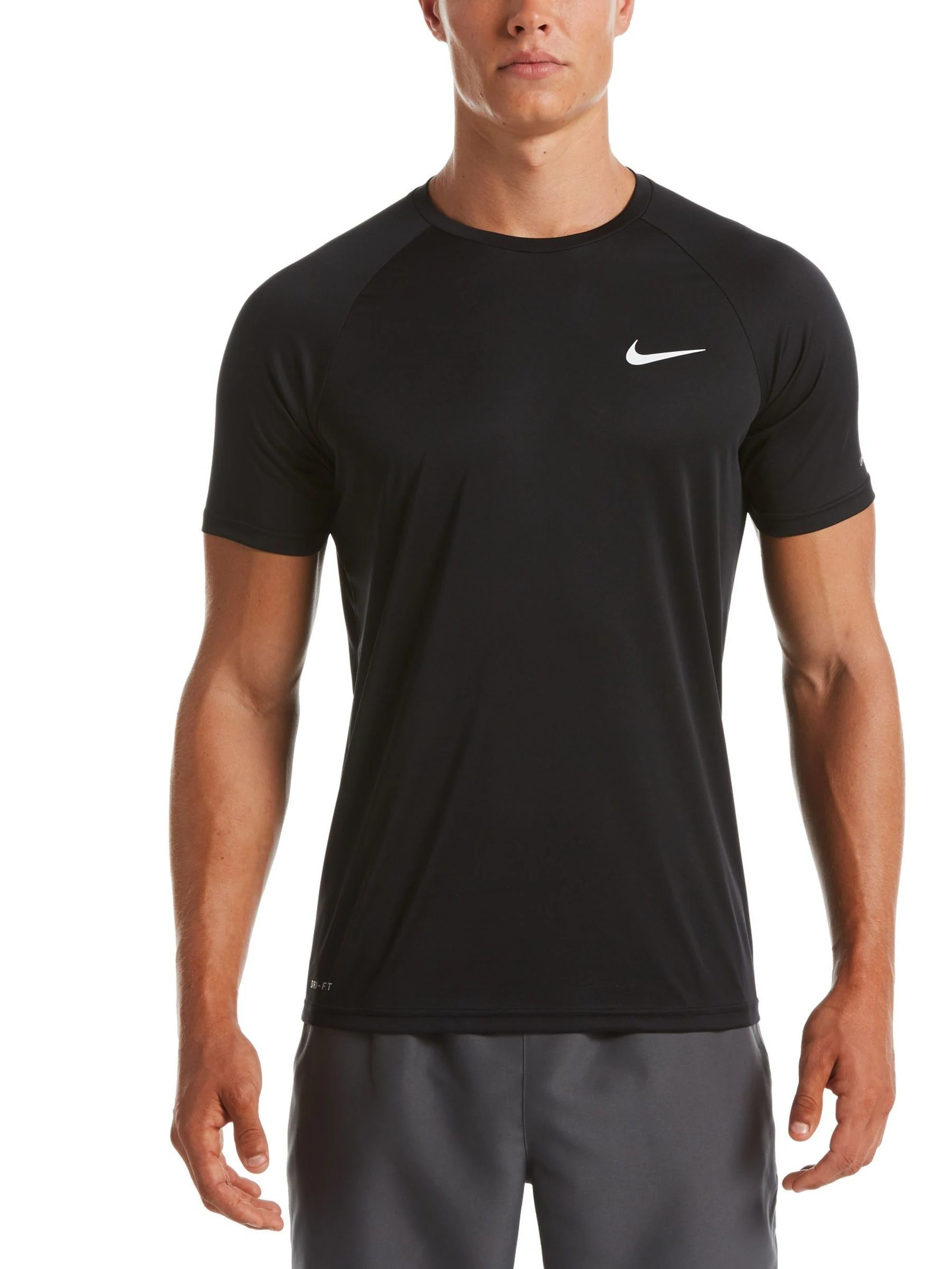 Zwart - Nike Hydroguard zonbeschermend surfhemd met korte mouwen