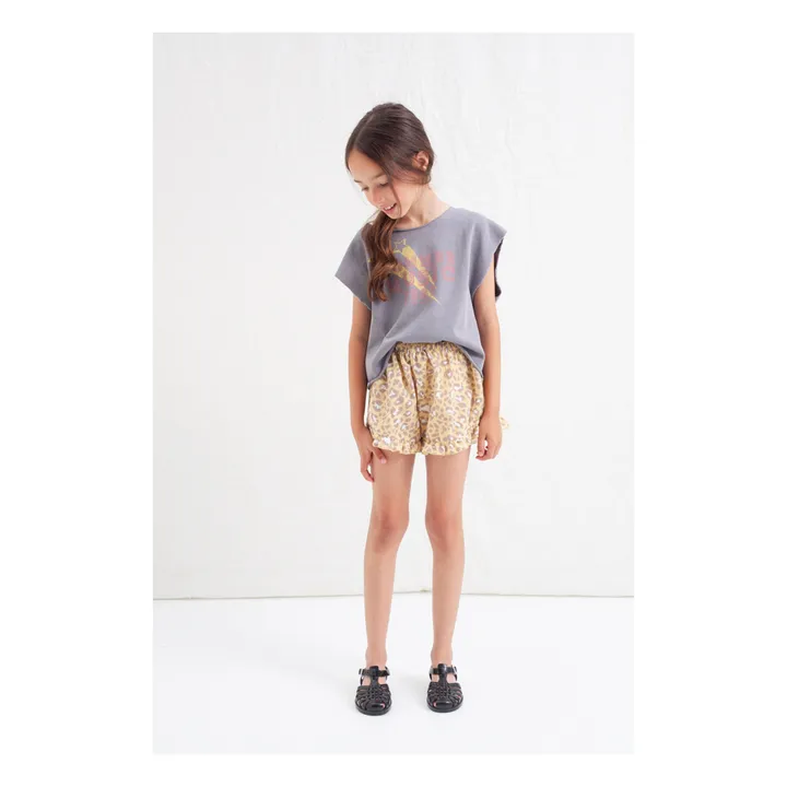 Tocoto Vintage Short Léopard | Jaune