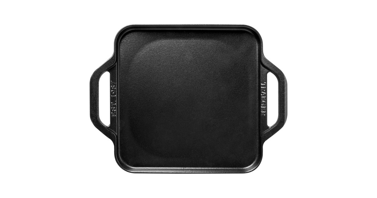 TraegerInductie gietijzeren pan BAC703 bak-/braadpan  (Zwart, 29 x 29cm)