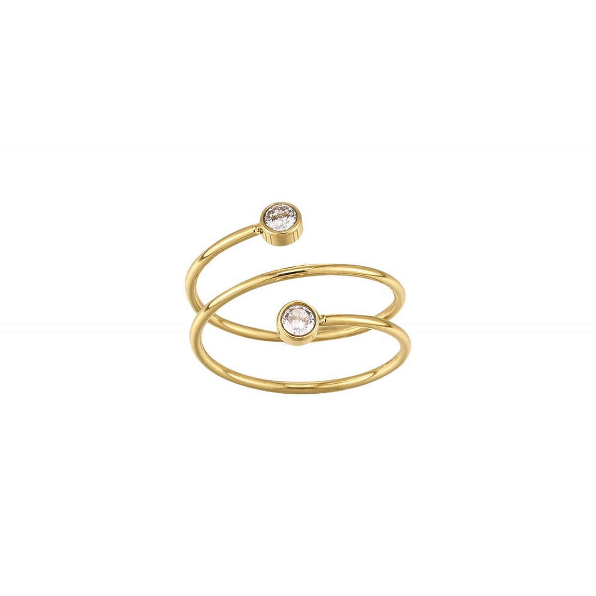 Bague Rondina zircons blancs