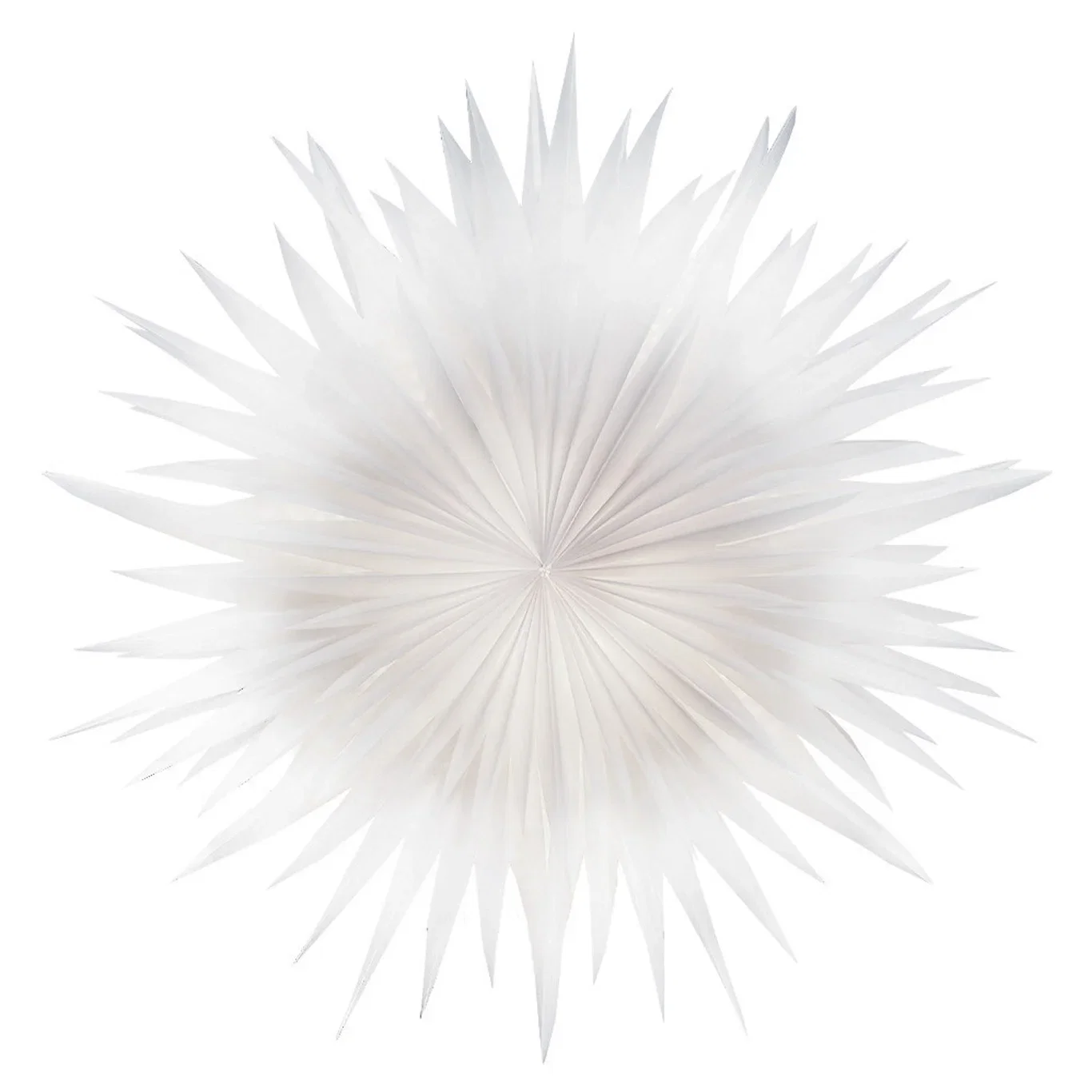 Adventsstjerne Transparent snøfnugg Ø60 cm