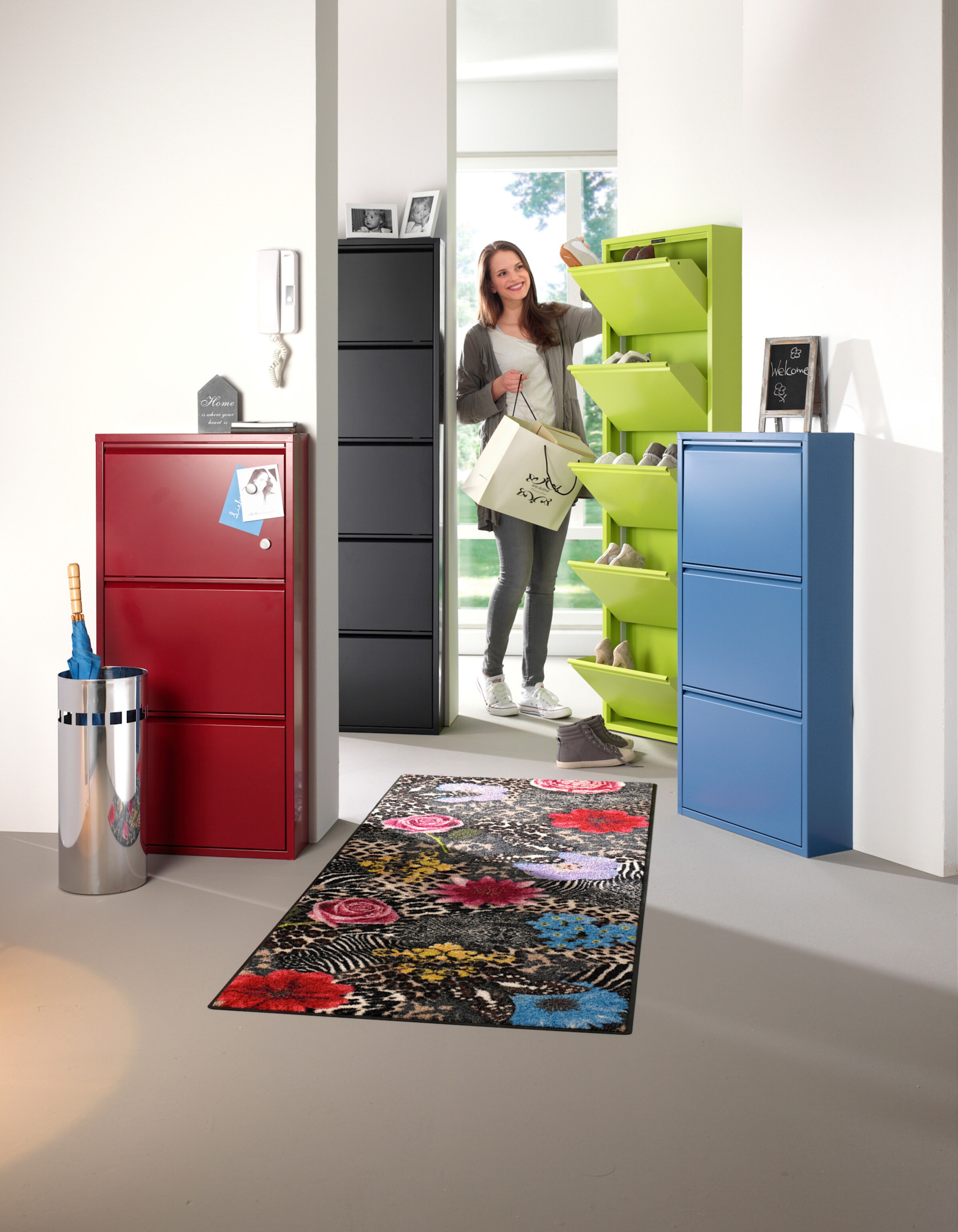 heine home Schuhkipper in rot