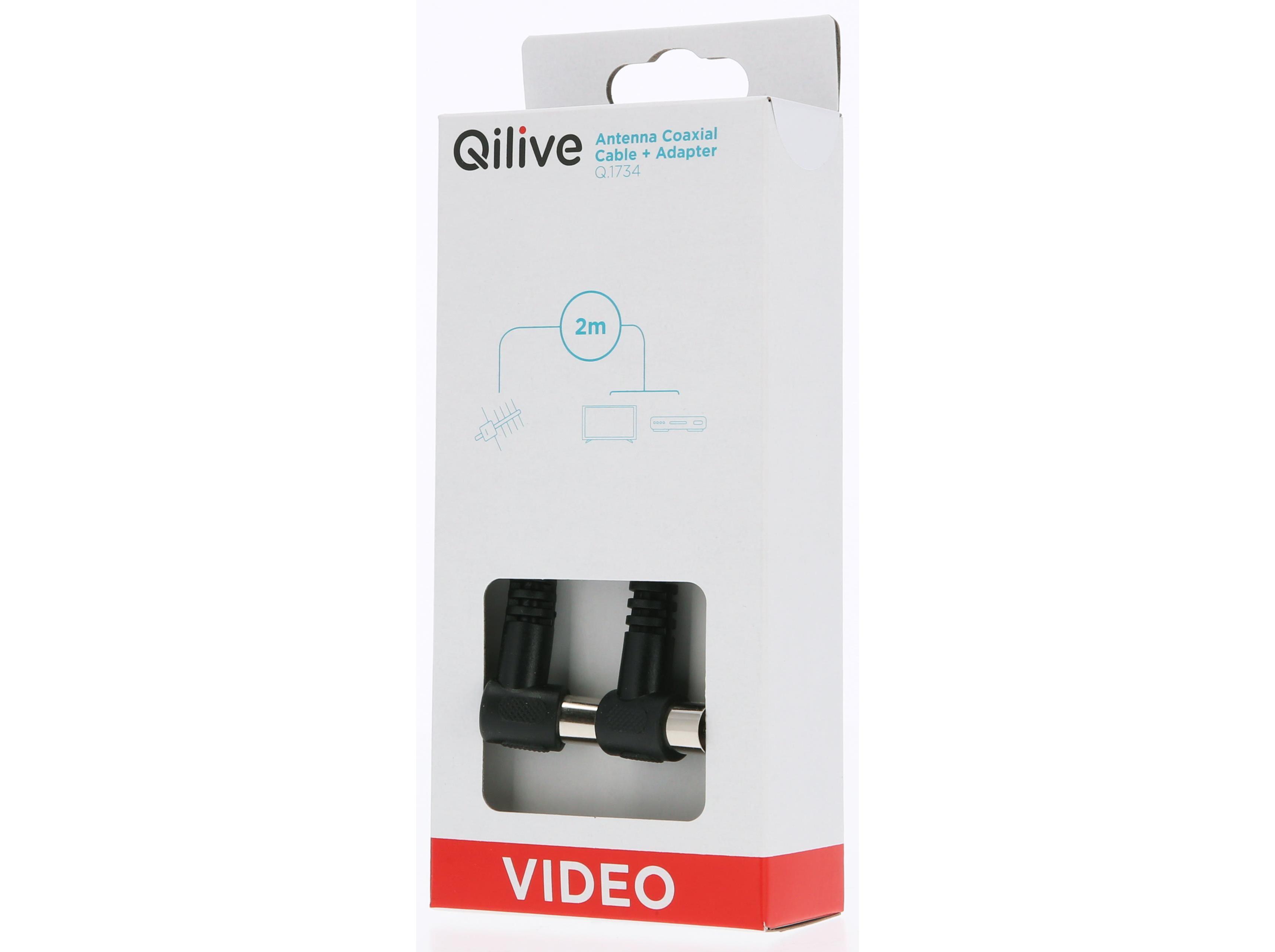 CABO ANTENA M-F QILIVE G4217940 PRETO 2 MT