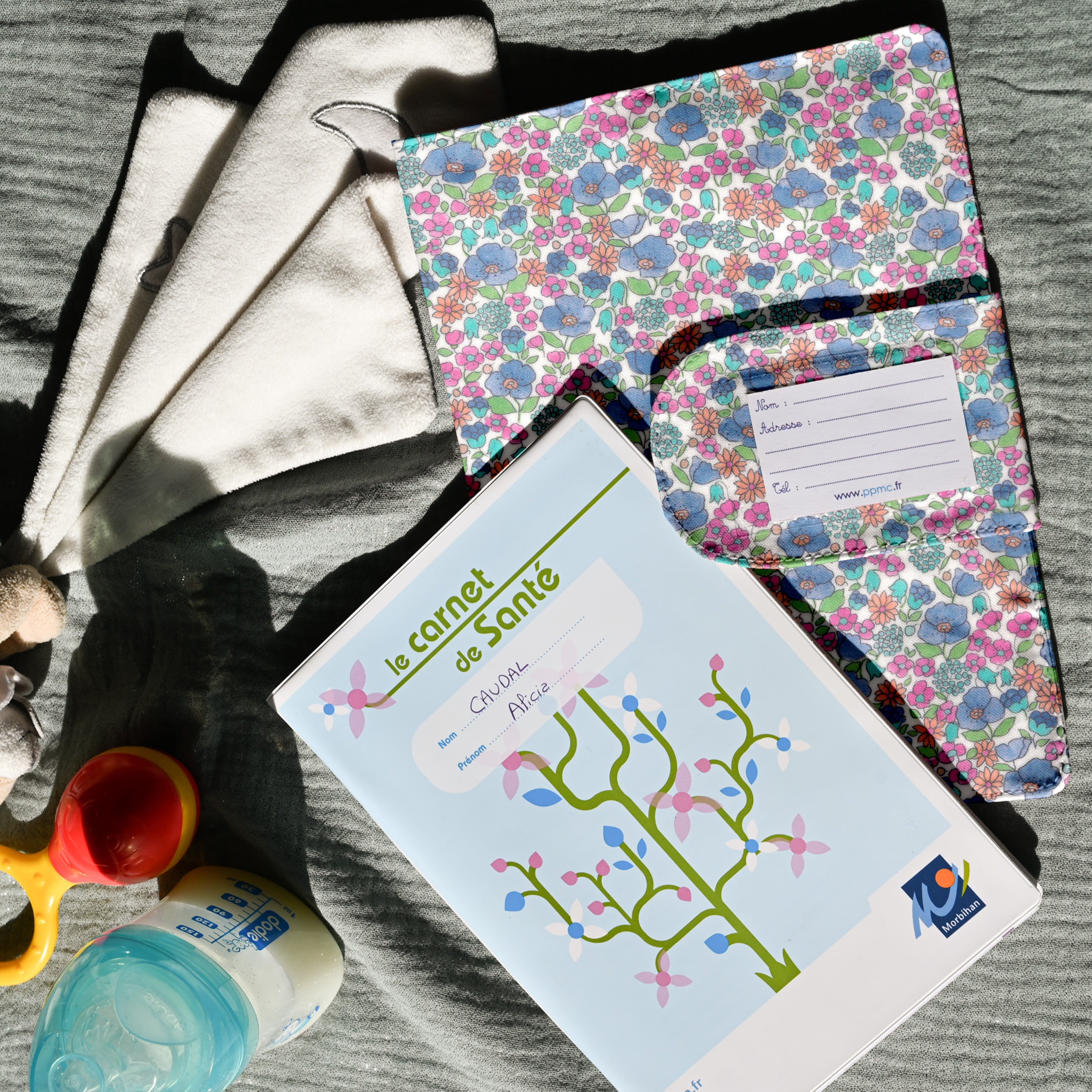 Protège Carnet De Santé Pastel Fleuri