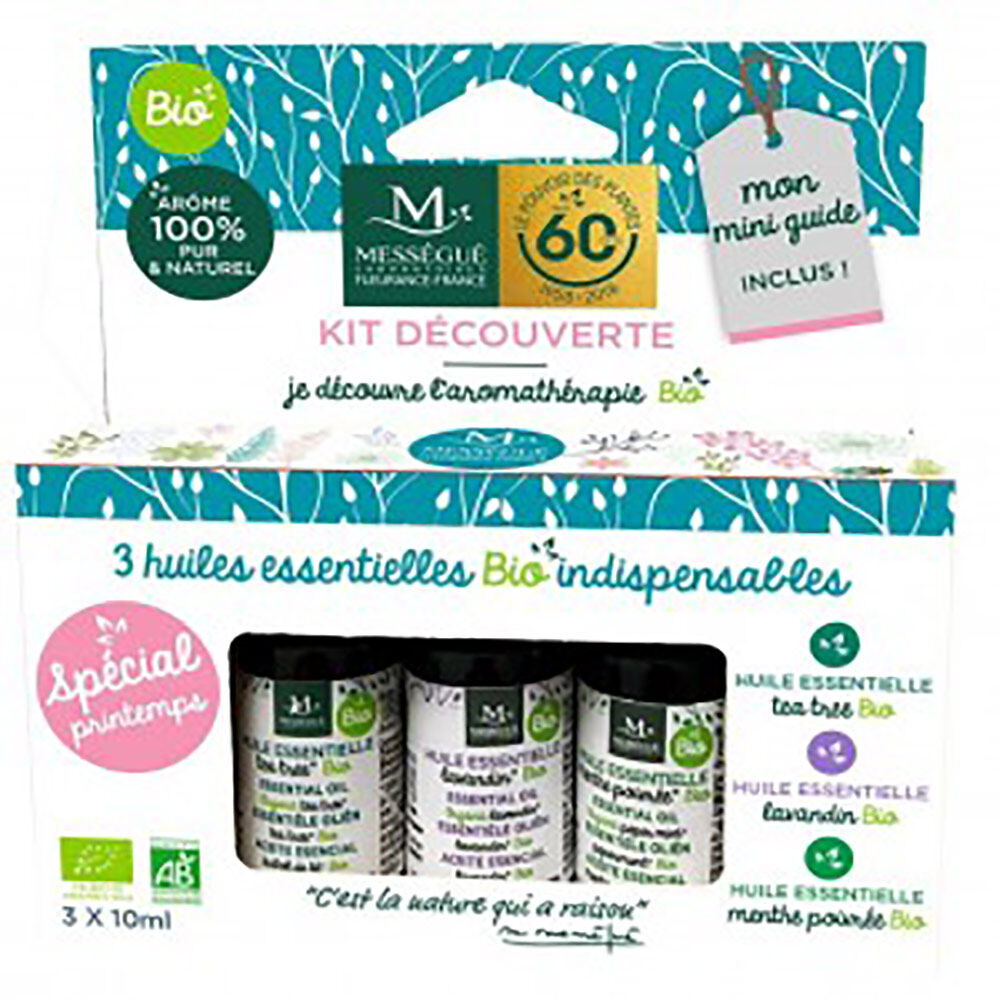 Coffret 3 huiles essentielles printemps bio Mességué