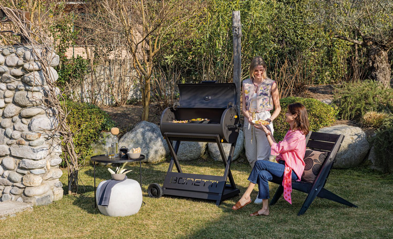 Boretti barbecue trolley 23 x 53 x 21 cm