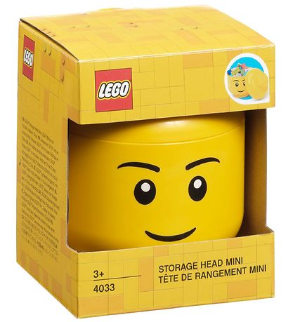 LEGO? Storage Opbevaringsboks - Mini - Hoved - 10 cm - Dreng