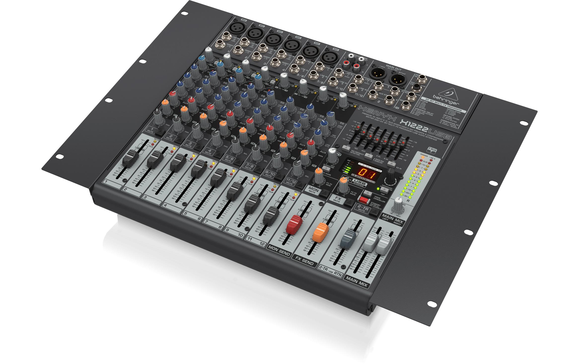 Mischpult XENYX X1222USB<br>16-Kanal Analogmischpult mit integriertem USB-Audiointerface