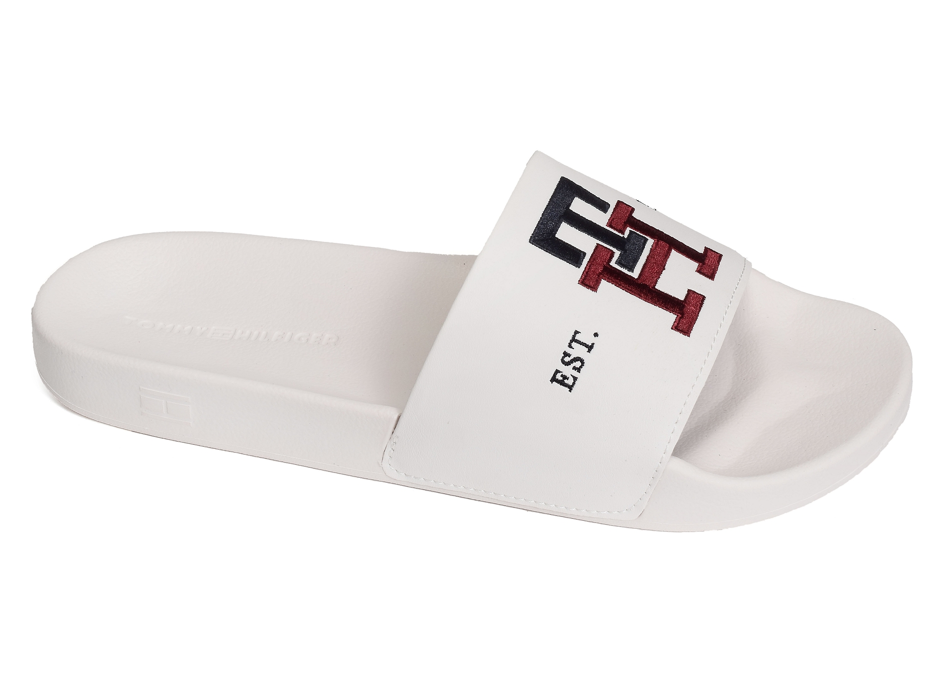 Th embroidery pool slide 4465 blanc