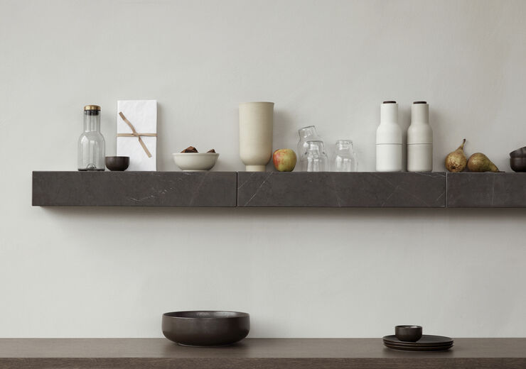 Audo Copenhagen Plinth Shelf, Brown, Grey Kendzo Grå