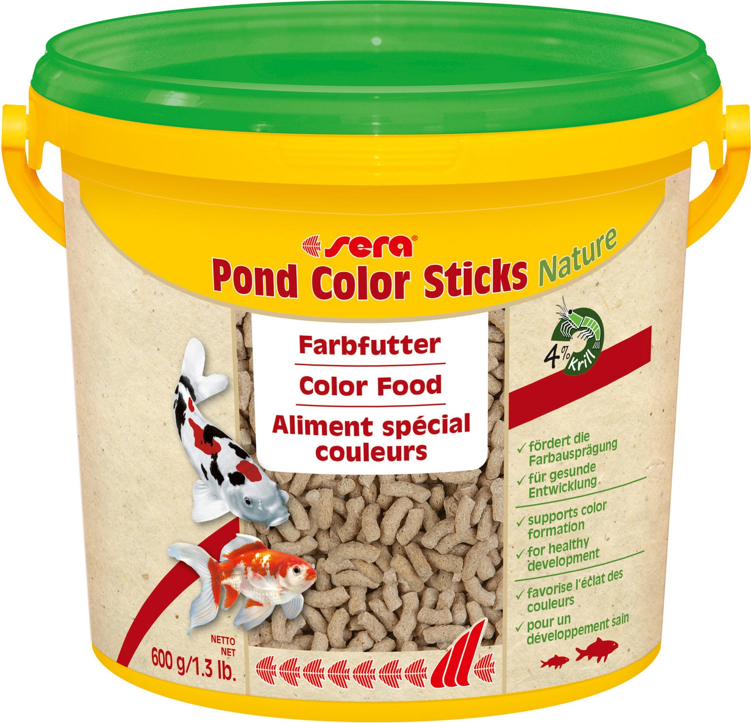 Sera visvoer Pond Color Sticks Nature 3800 ml