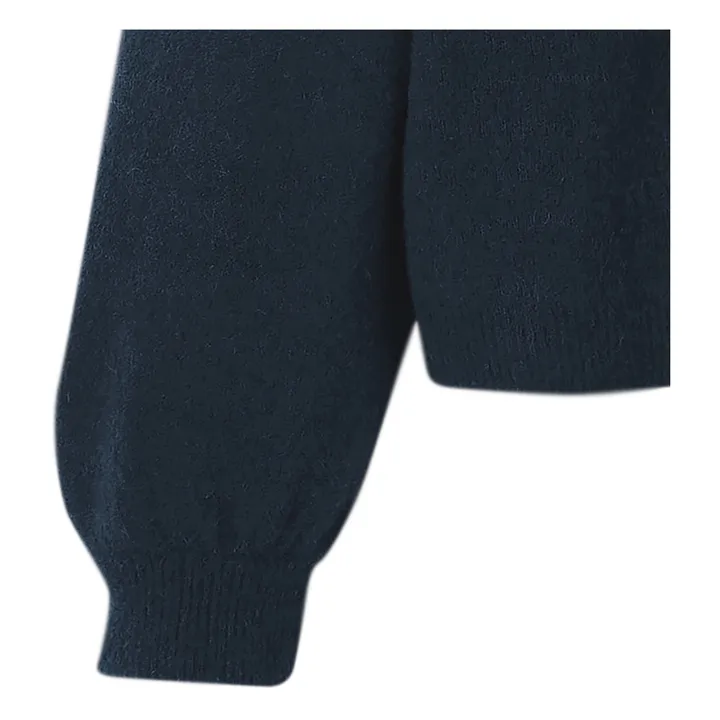 American Vintage Pull Boule Col V Razpark Laine | Bleu marine