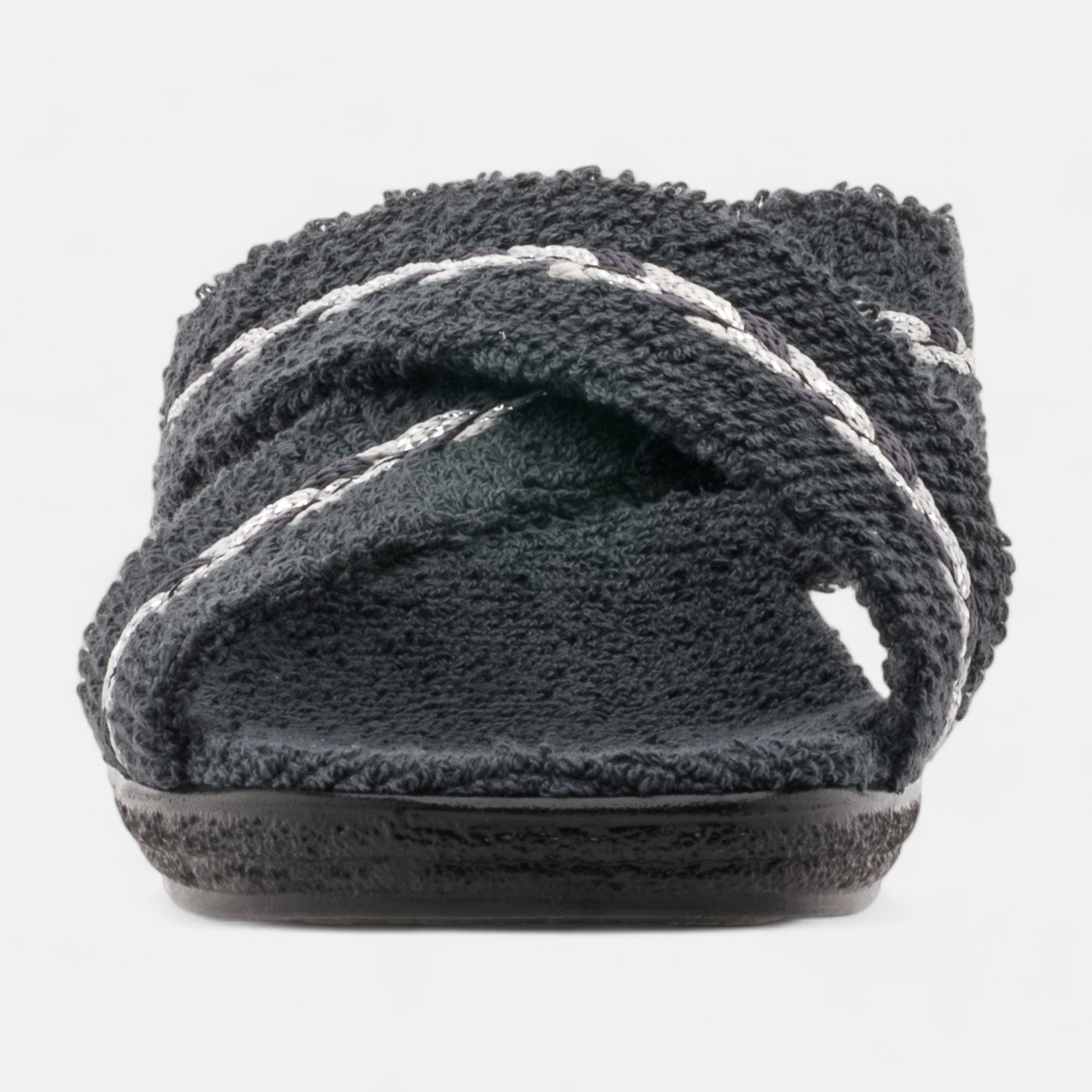Pantoufles mules Femme gris foncé