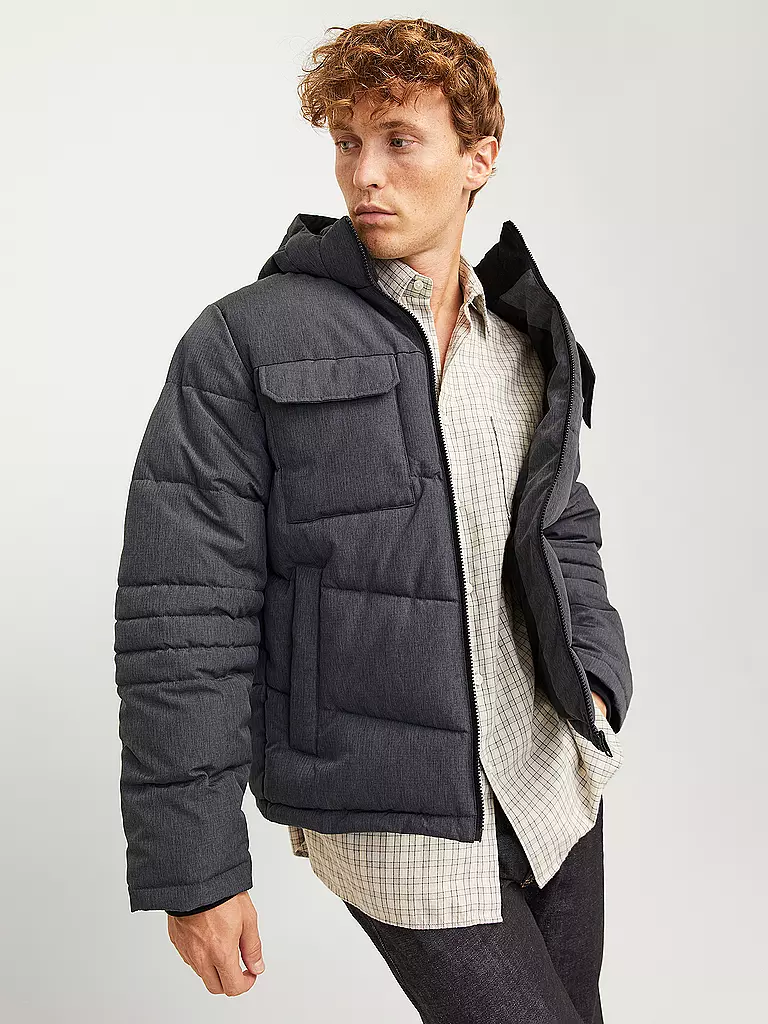 JACK & JONES Steppjacke JJBUILD grau