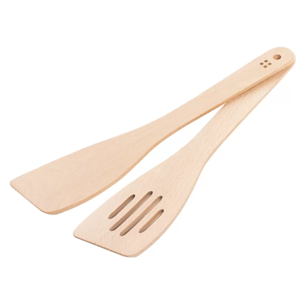 Holzbesteckset 2tlg BASIC Wooden Hellbraun