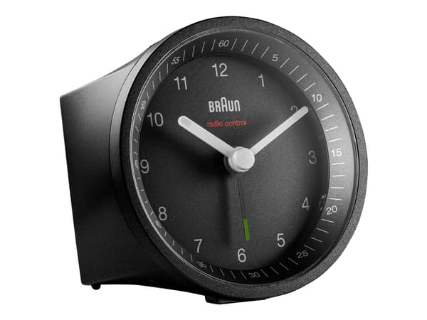 Braun BC07 - Alarmklokke - rund - kvarts - skrivebord - svart