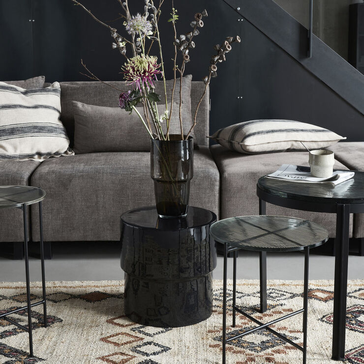 House Doctor Sidebord, Nivo, Sort