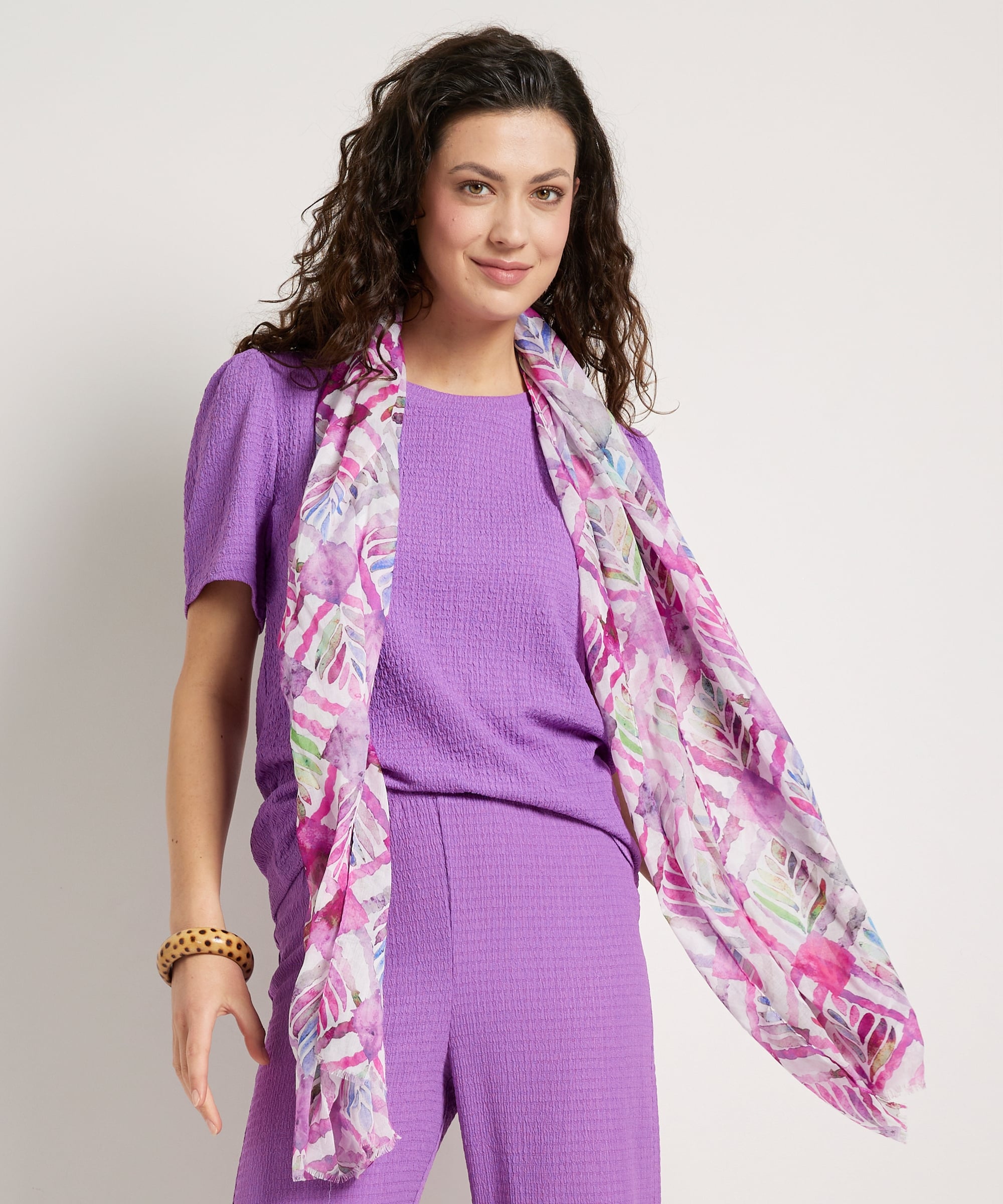 sjaal met abstracte print