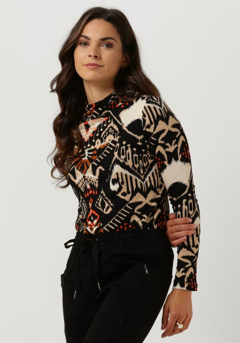 SUMMUM multi summum trui top ikat on wool blend