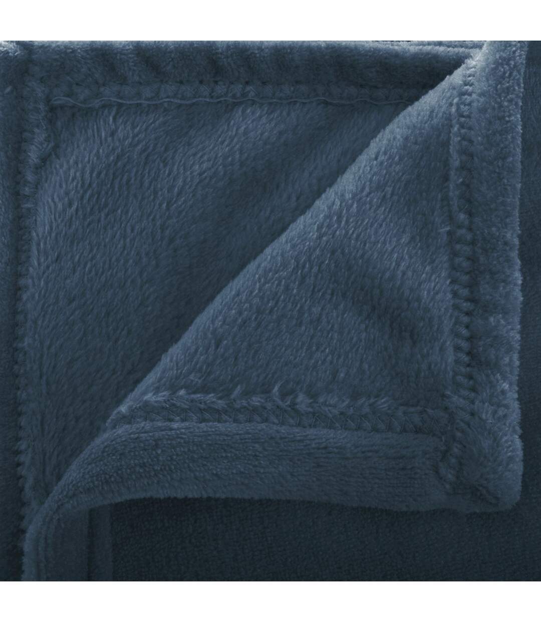 Grand Plaid en flanelle uni - 230x180 - Bleu