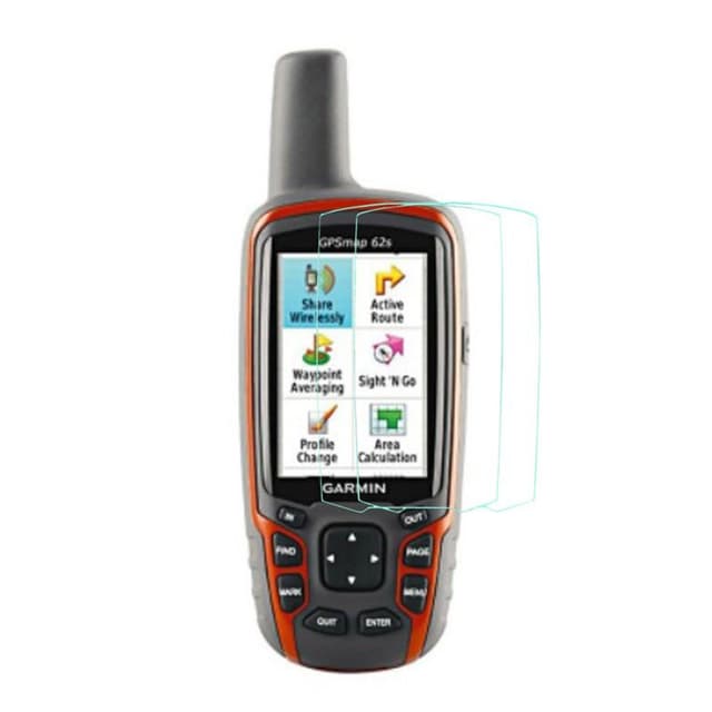 2-Pak Hærdet glas skærmbeskytter Garmin GPSMAP 62s