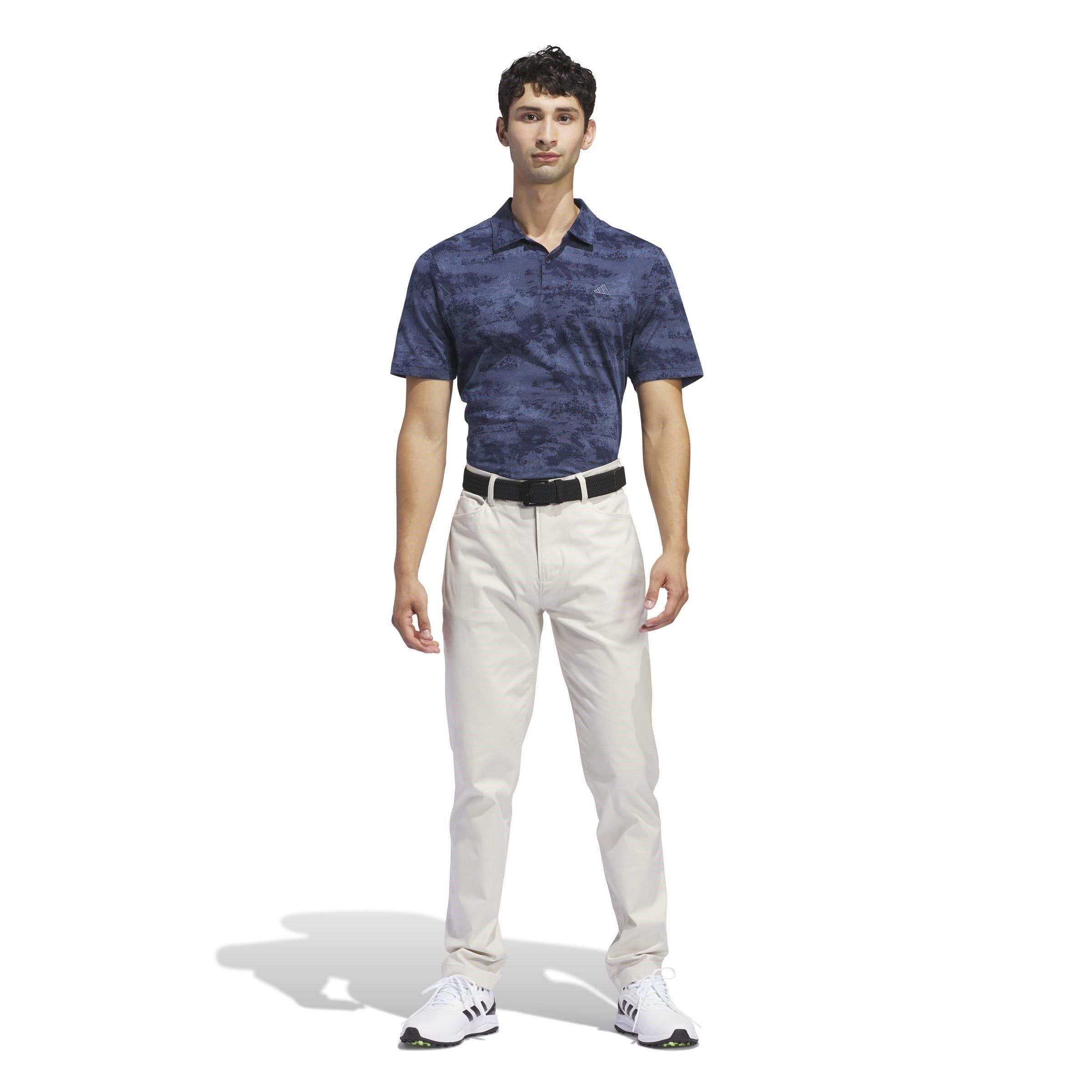 adidas Go To Printed Mesh Golf Polo Shirt Mens