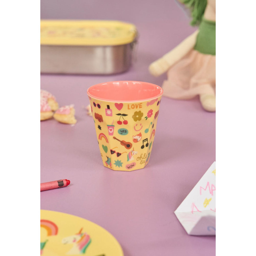 Køb Rice Unicorn Love Print Melamine Kop Medium 250 Ml
