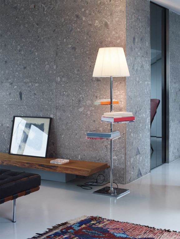 Flos Bibliotheque Nationale vloerlamp gealuminiseerd brons